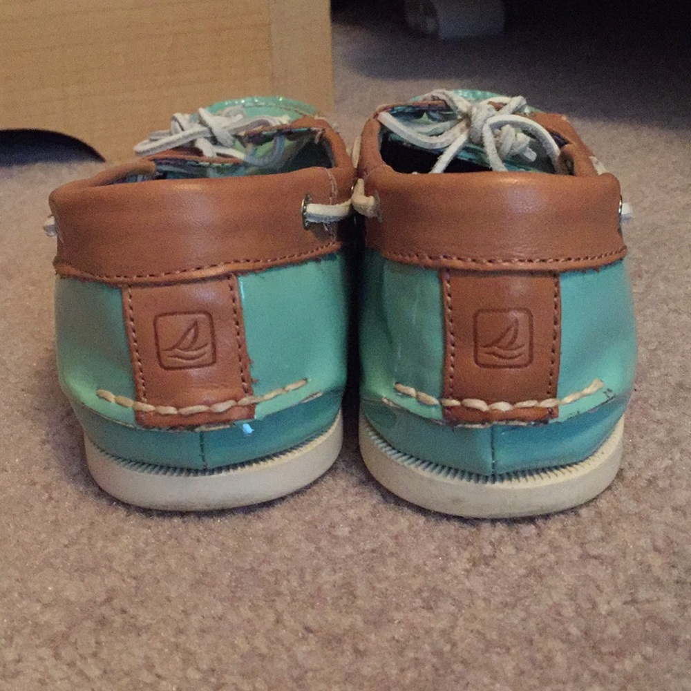 Turquoise Sperry Shoes - Picture 3 of 5